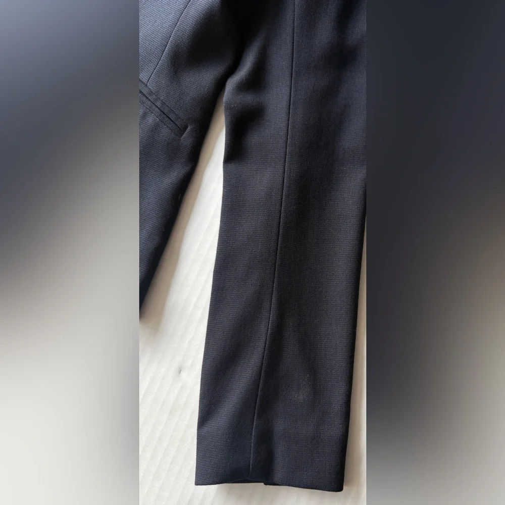 H&M Fitted Lined Suit Jacket Navy Blue Size S Office Business Casual